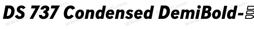 DS 737 Condensed DemiBold字体转换